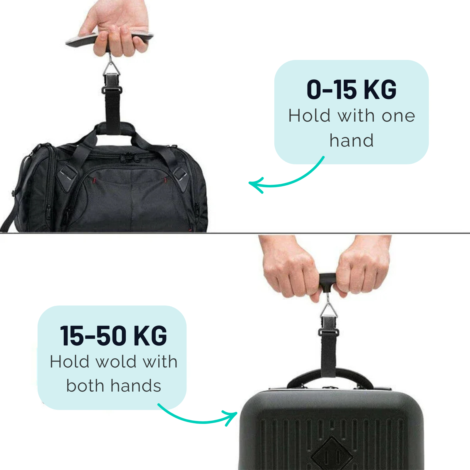 Valu RVS Digitale Handbagageweegschaal