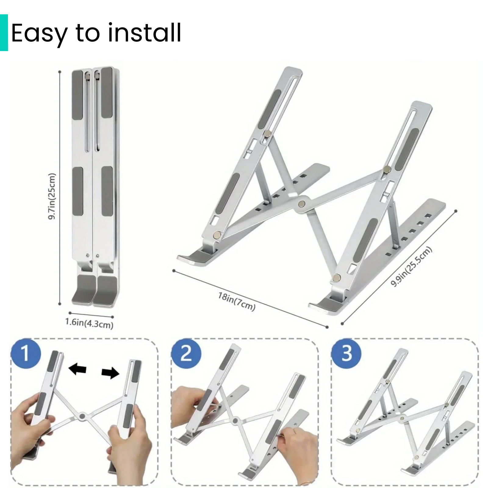 Valu Verstelbare Aluminium Laptopstandaard
