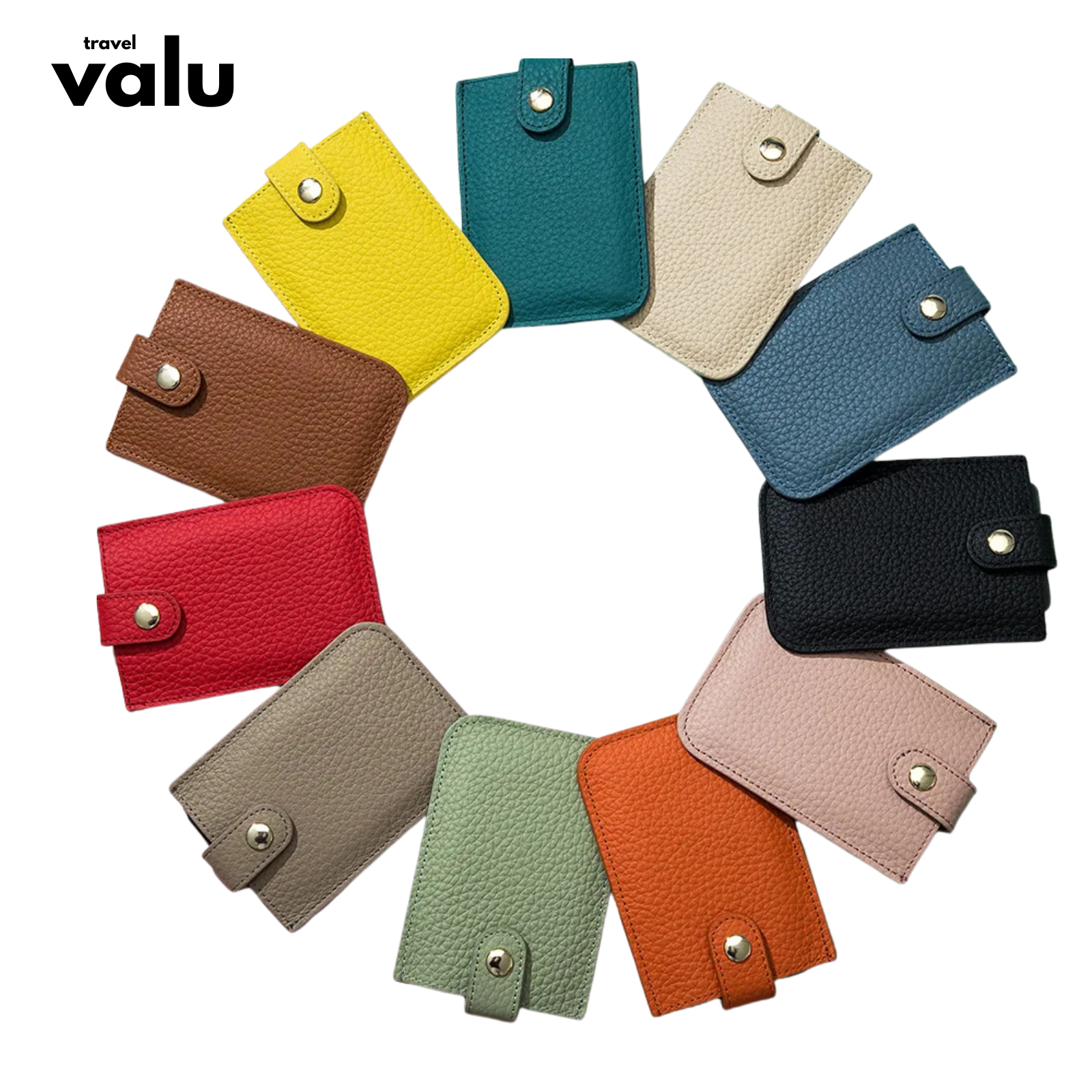 Valu RFID-Blokkerende Lederen Pasjeshouder