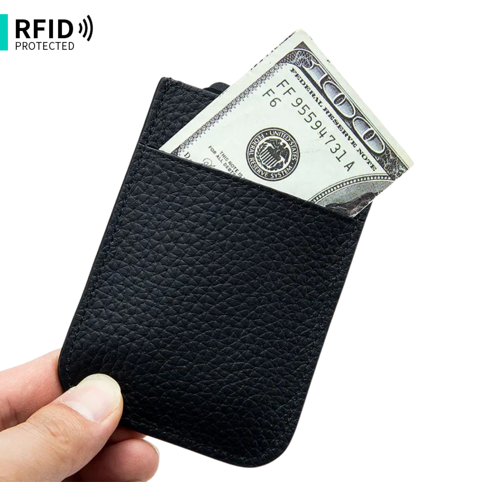 Valu RFID-Blokkerende Lederen Pasjeshouder
