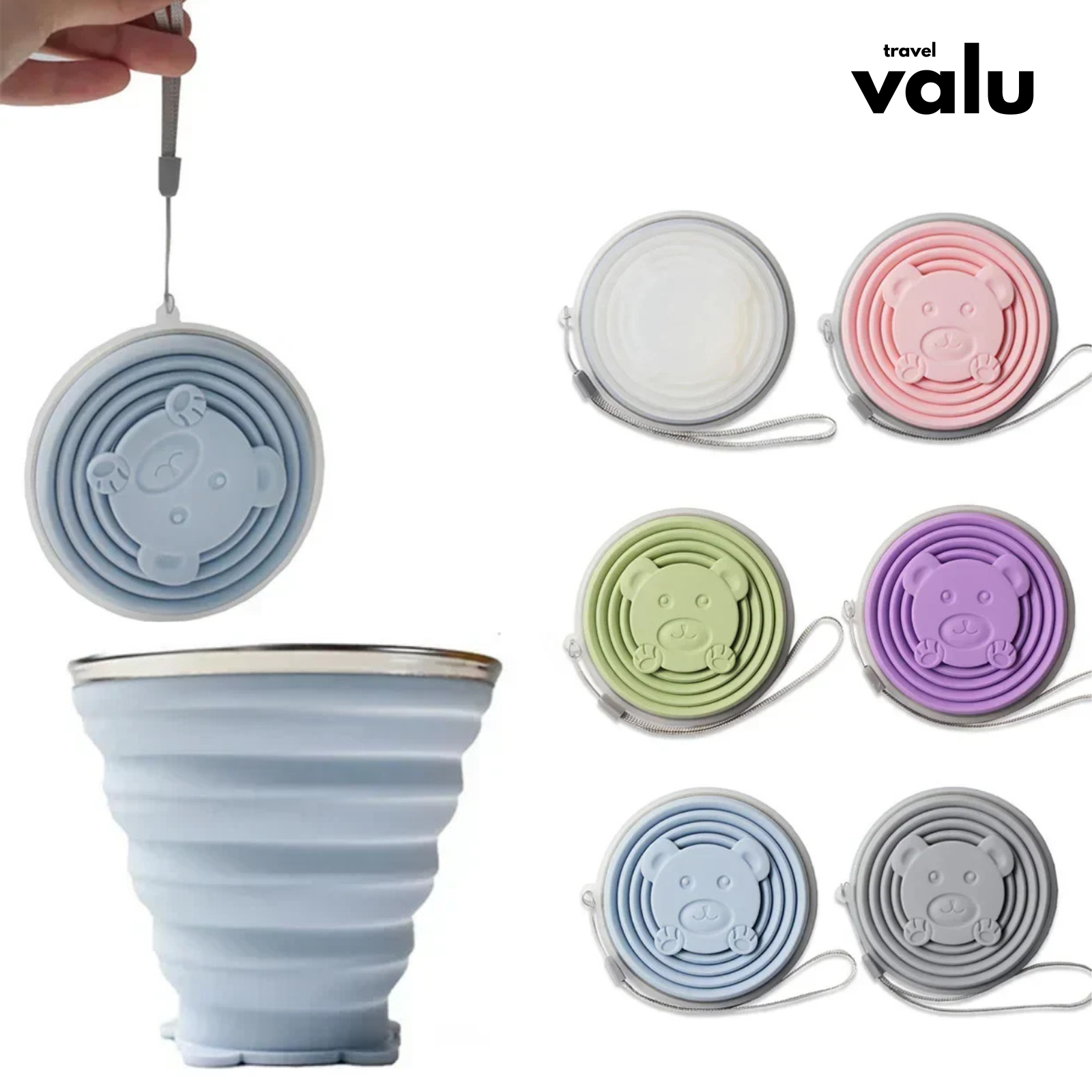 Valu Opvouwbare Reismok van Silicone