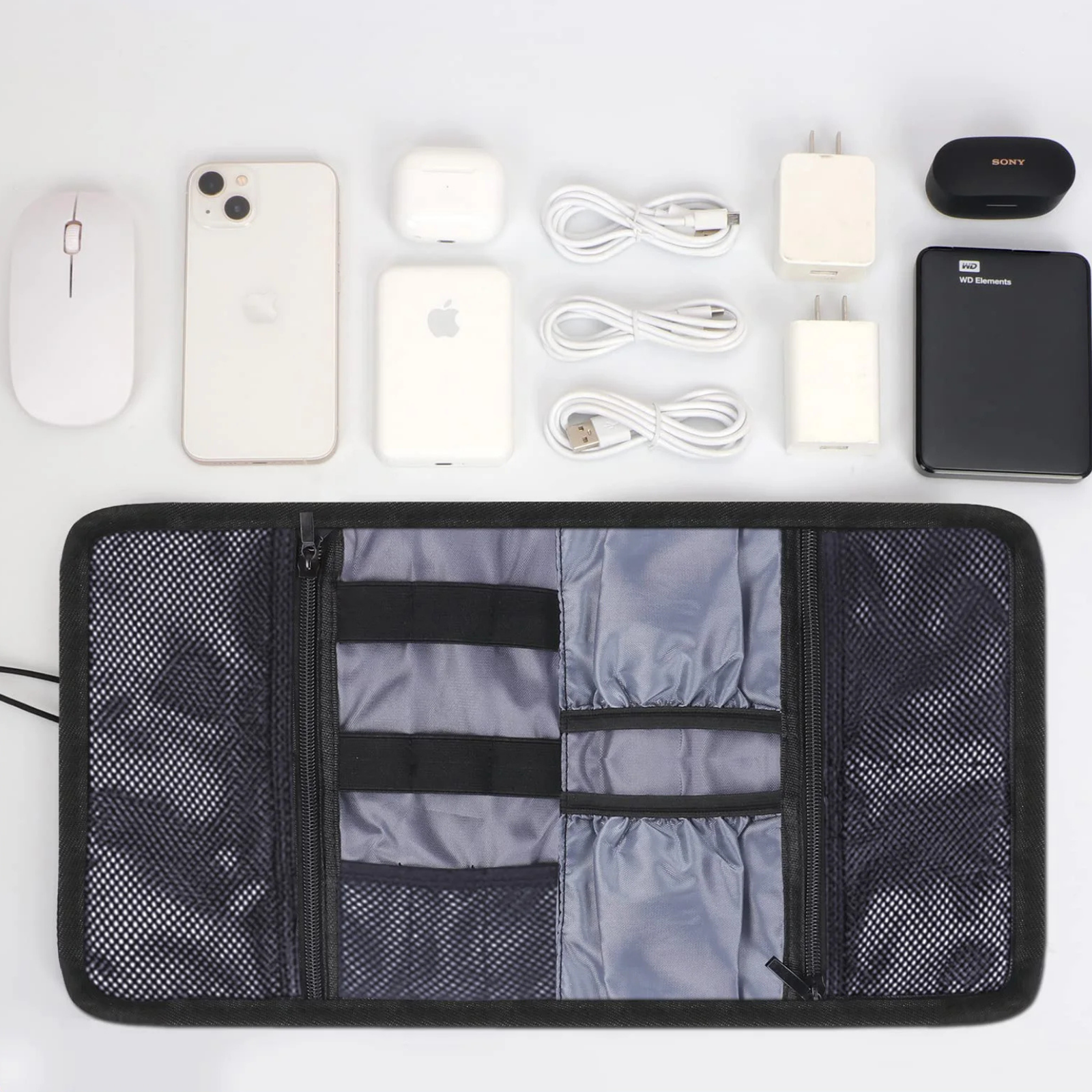 Valu Travel-Friendly Electronics Organizer