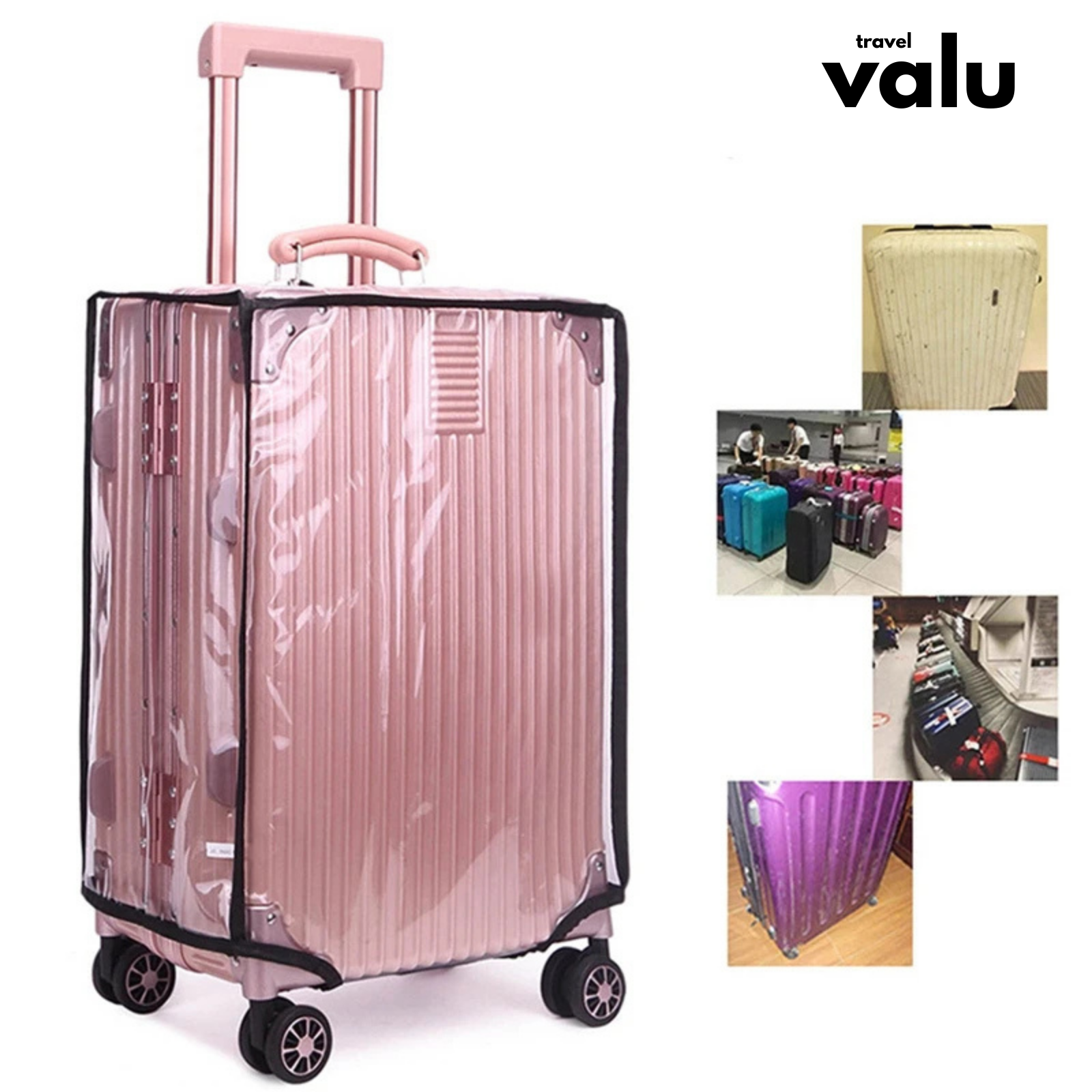 Valu Transparante PVC Kofferhoes