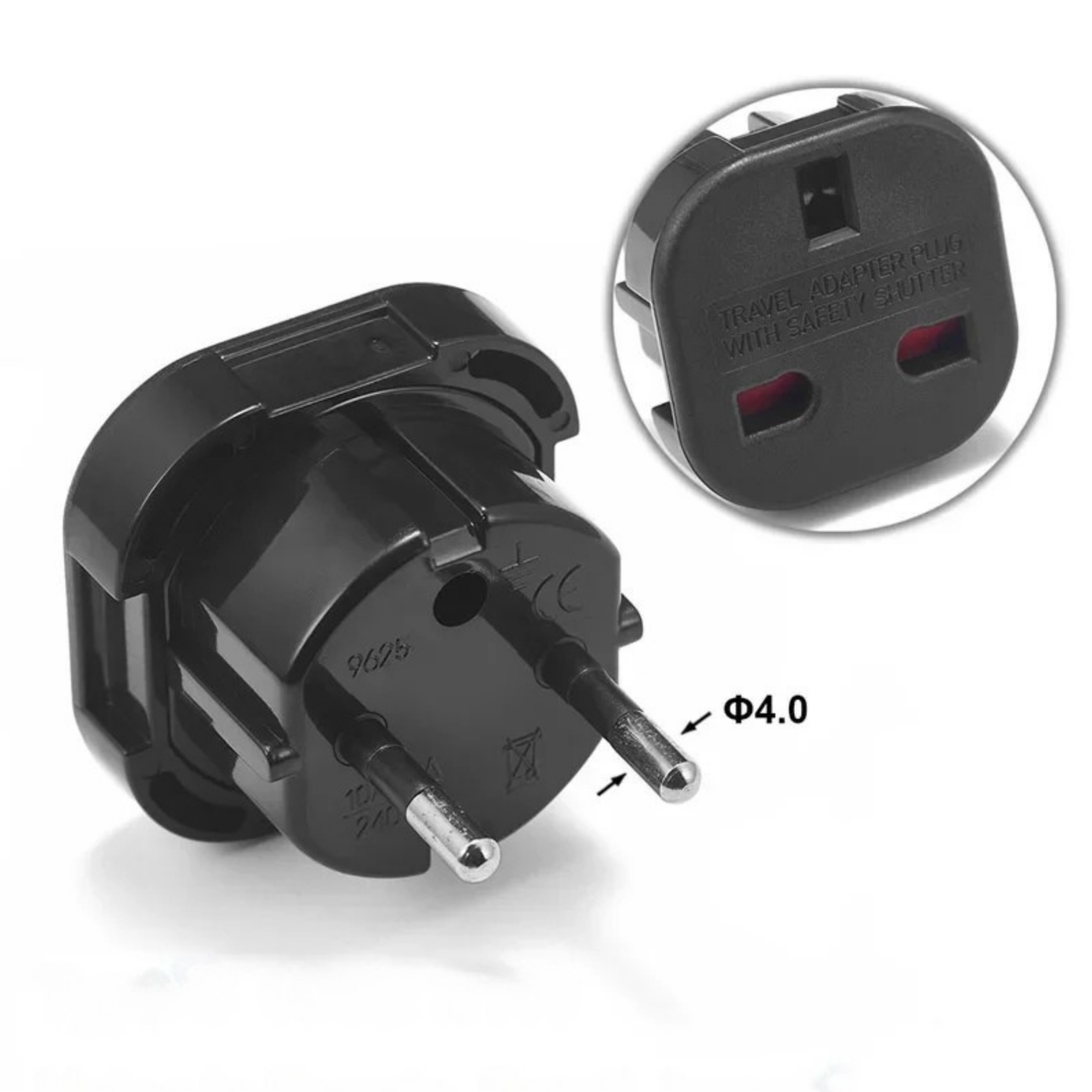Valu UK to EU Wall Socket Adapter 