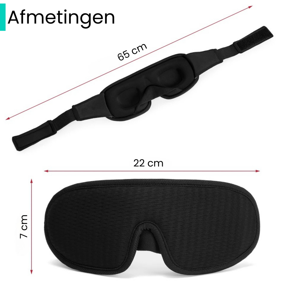 Valu 3D Slaapmasker – Lichtdicht & Ergonomisch