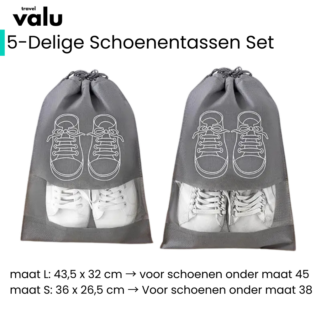 Valu 5-Delige Schoenentassen Set