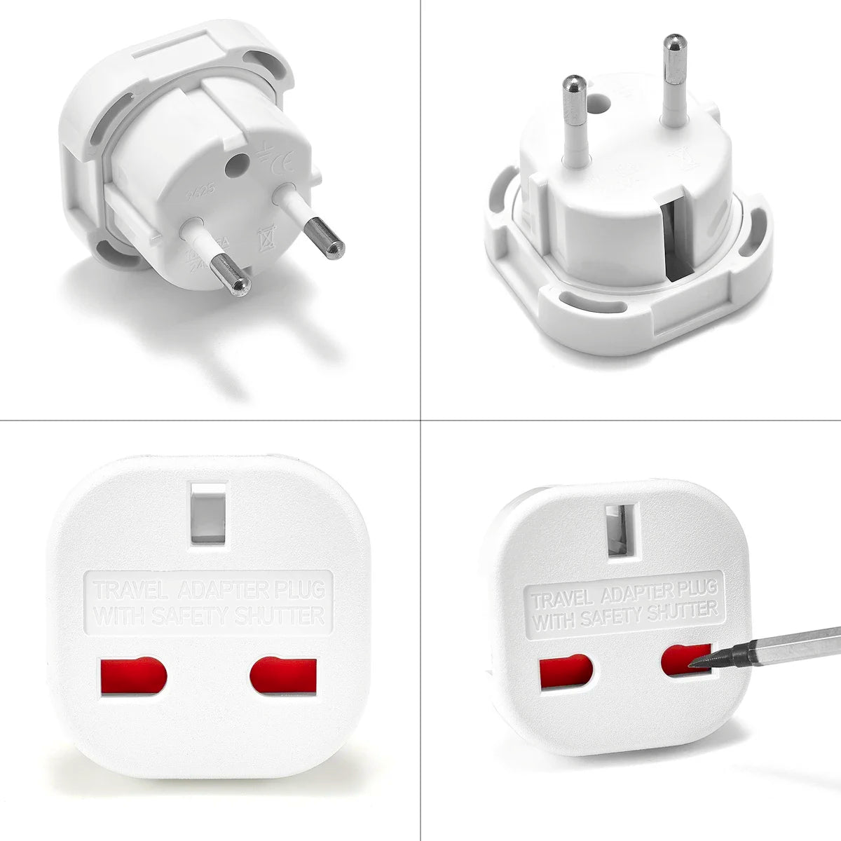 Valu UK to EU Wall Socket Adapter 