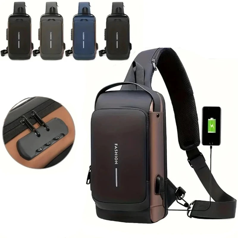 Valu Multifunctionele Anti-Diefstal USB Schoudertas