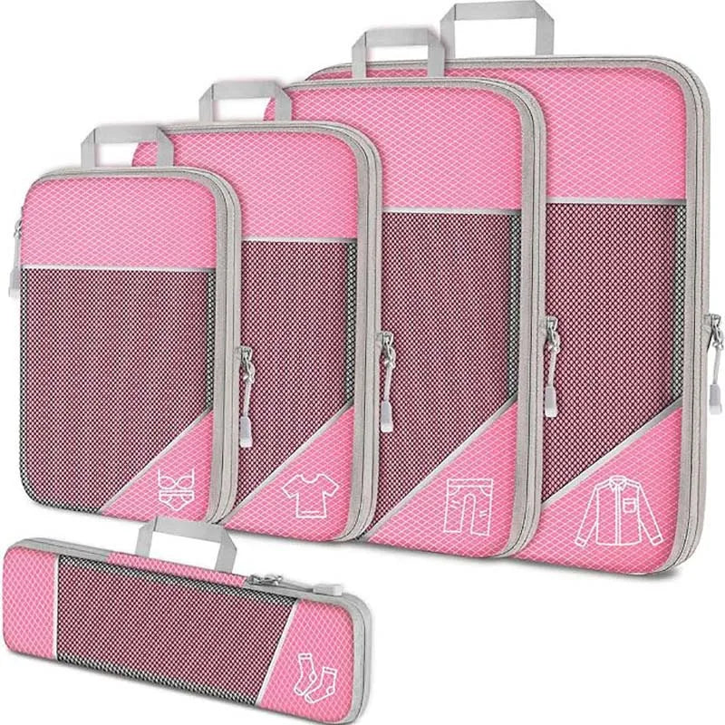 Valu 5-Delige Reisset - Kledingcompressie Cubes