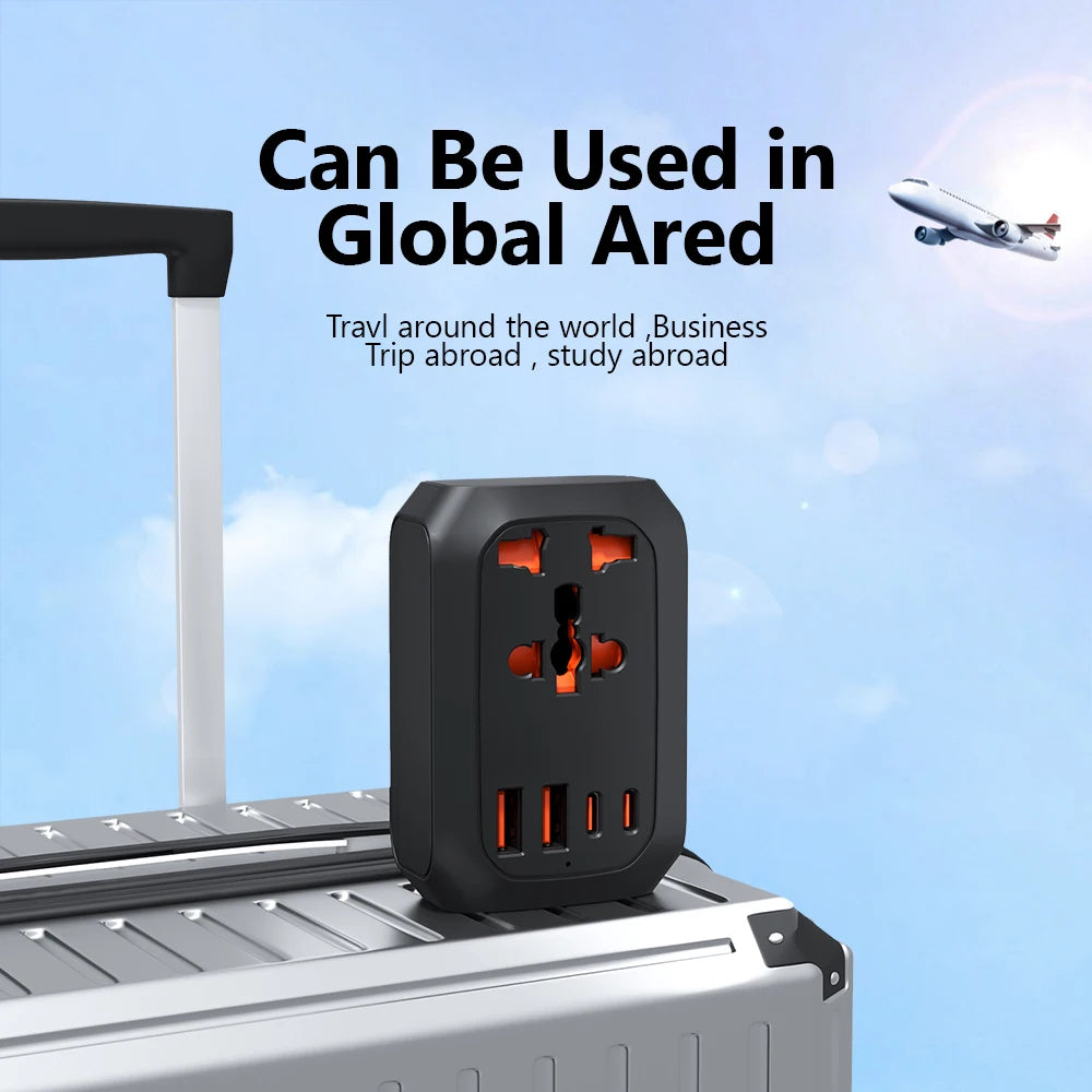 Valu UK to EU Travel Plug: 9-in-1 Socket