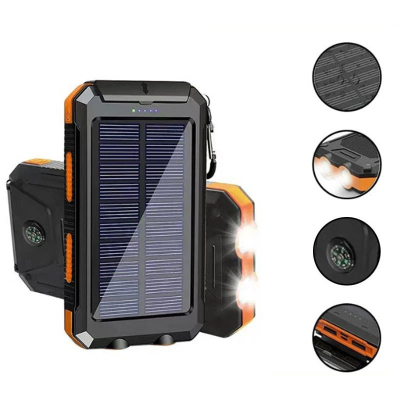 Valu Zonne-energiebank –  Powerbank 200000mAh met Kompas