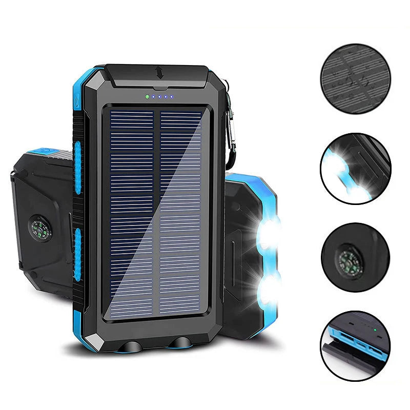 Valu Zonne-energiebank –  Powerbank 200000mAh met Kompas