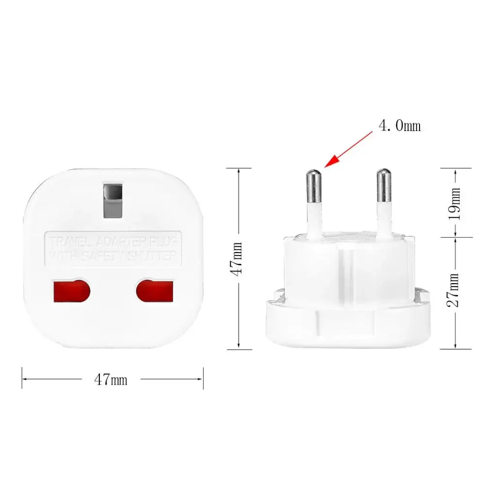 Valu UK to EU Wall Socket Adapter 