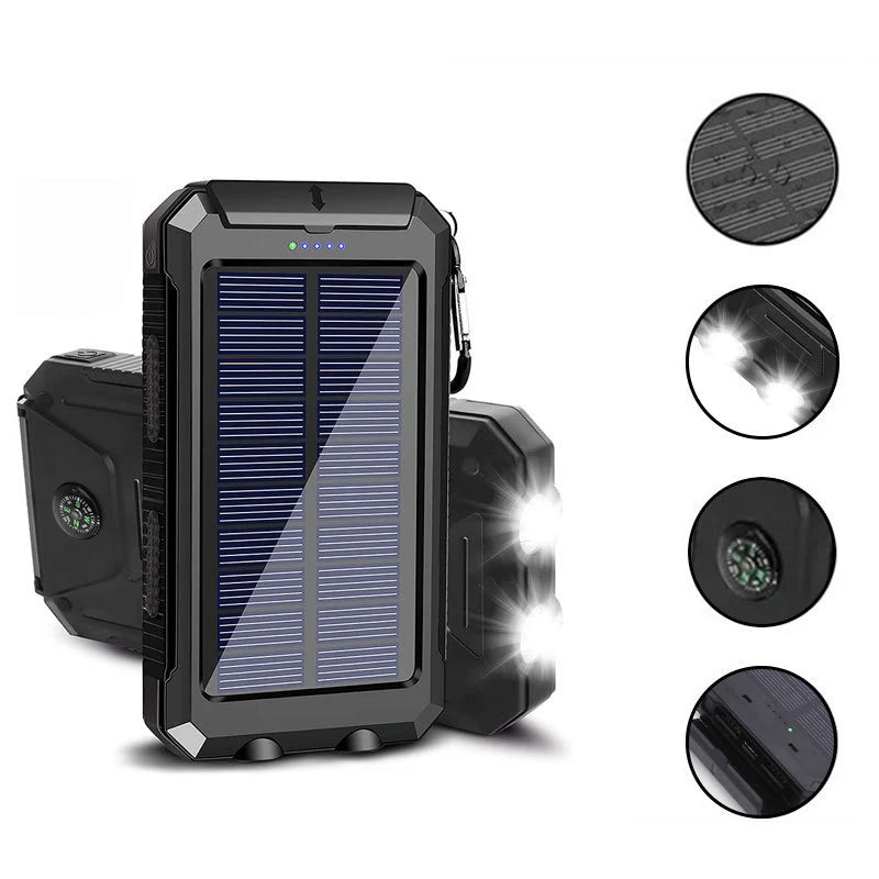 Valu Zonne-energiebank –  Powerbank 200000mAh met Kompas