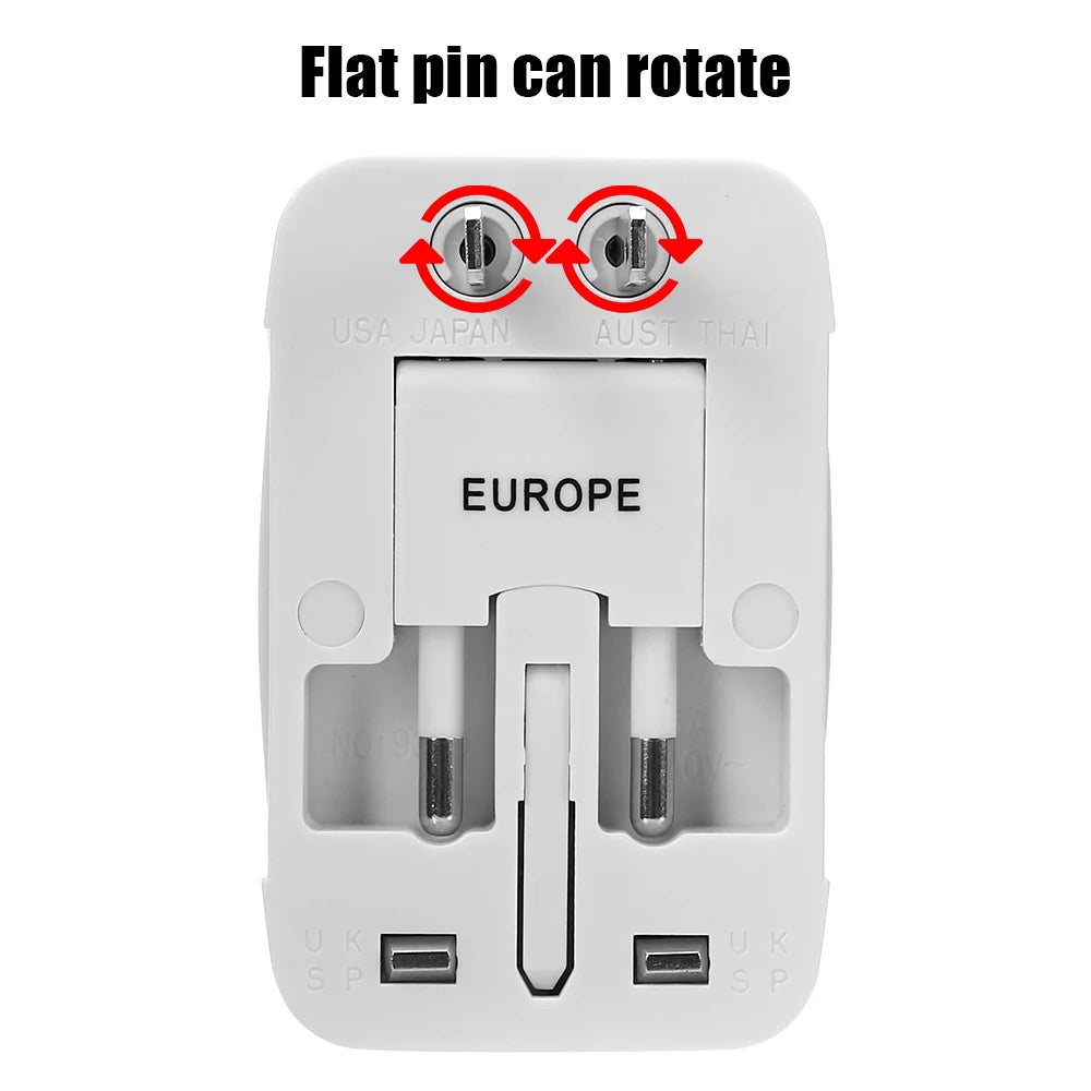 Valu Universal Travel Adapter: Multifunctional Plug with USB Port